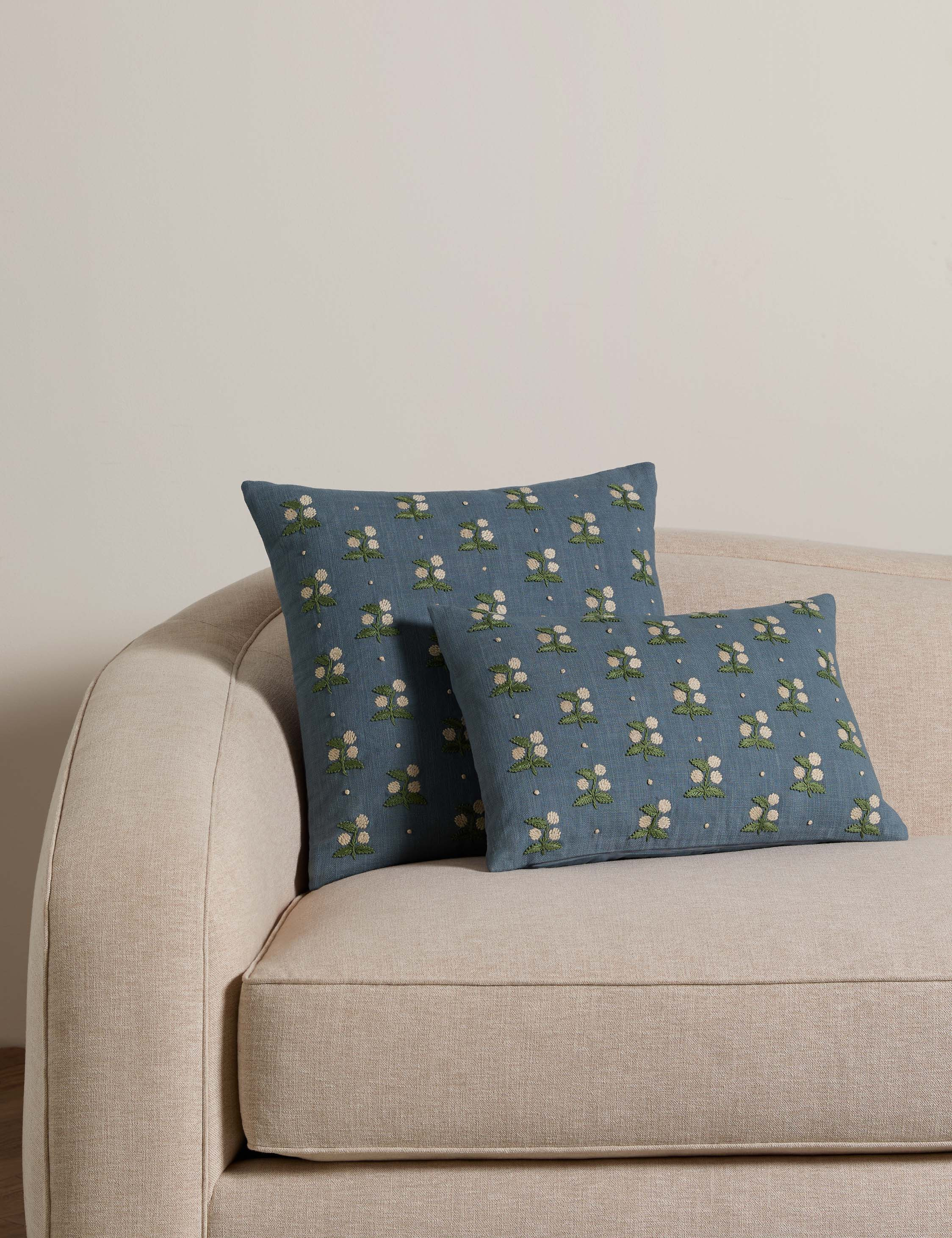 Madelief Embroidered Pillow | Lulu and Georgia 