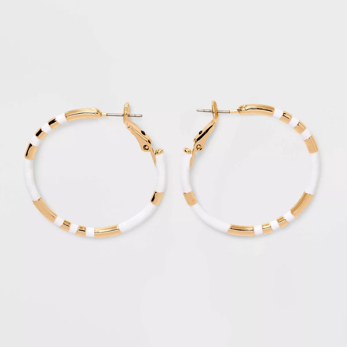 Large Beaded Hoop Earrings - Universal Thread™ | Target