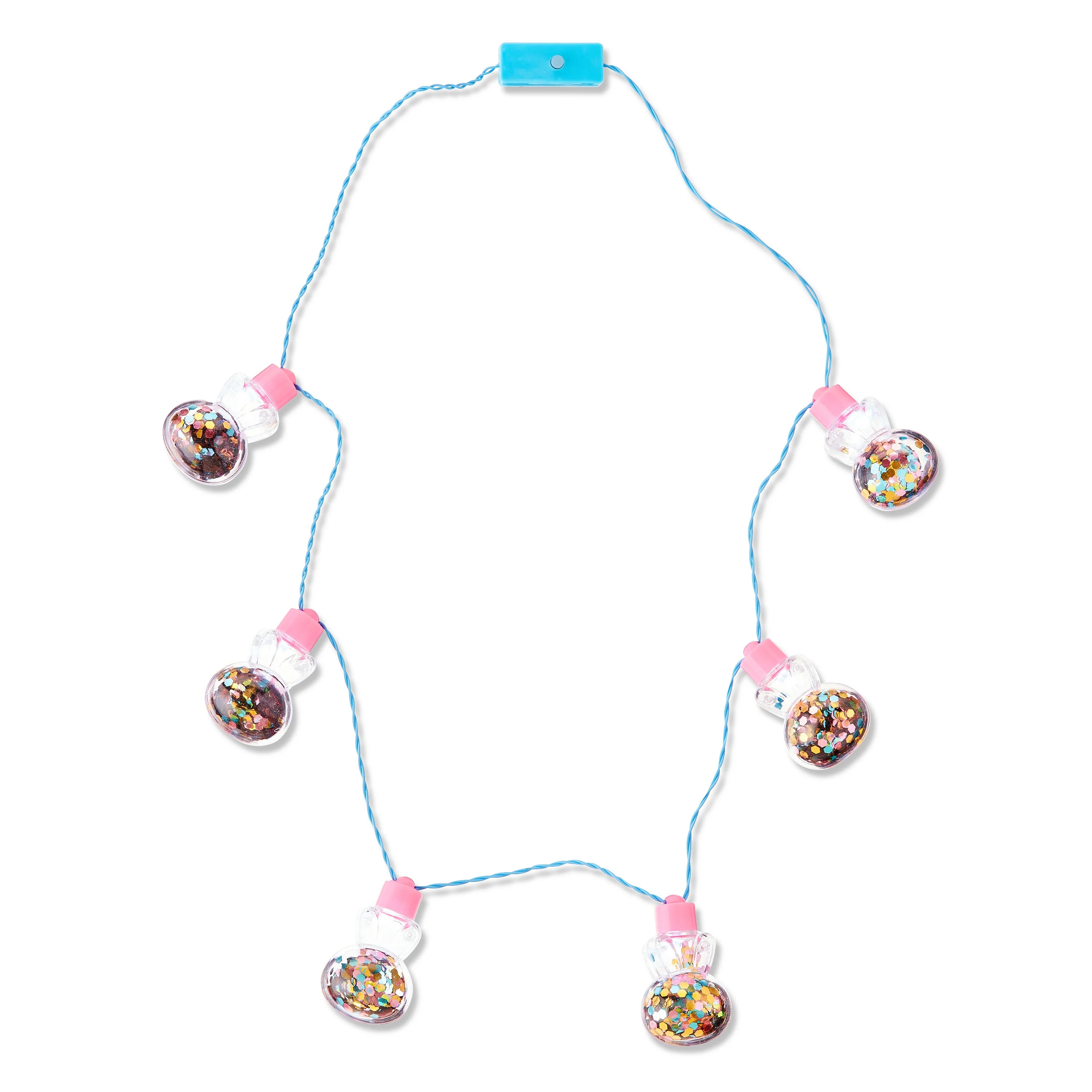 Easter Pink Plastic Bunny Light-Up Necklace Party Favor, by Way To Celebrate | Walmart (US)