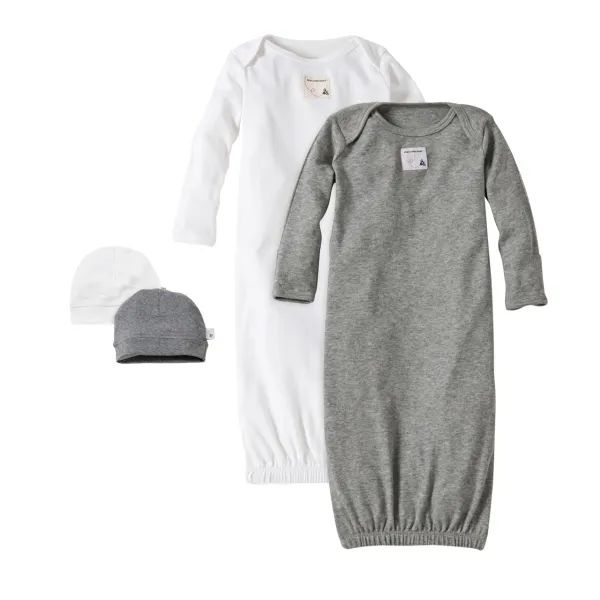 Bee Essentials Organic Baby Gown 2 Pack | Burts Bees Baby