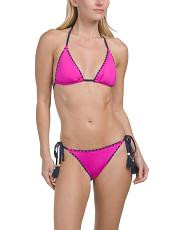 Marbella Triangle And Tie Side Two-piece Swimsuit Set | TJ Maxx