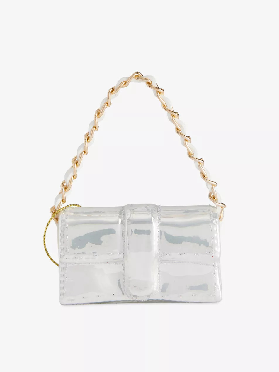 Opal Shoulder Bag Glass Christmas Decoration | Selfridges