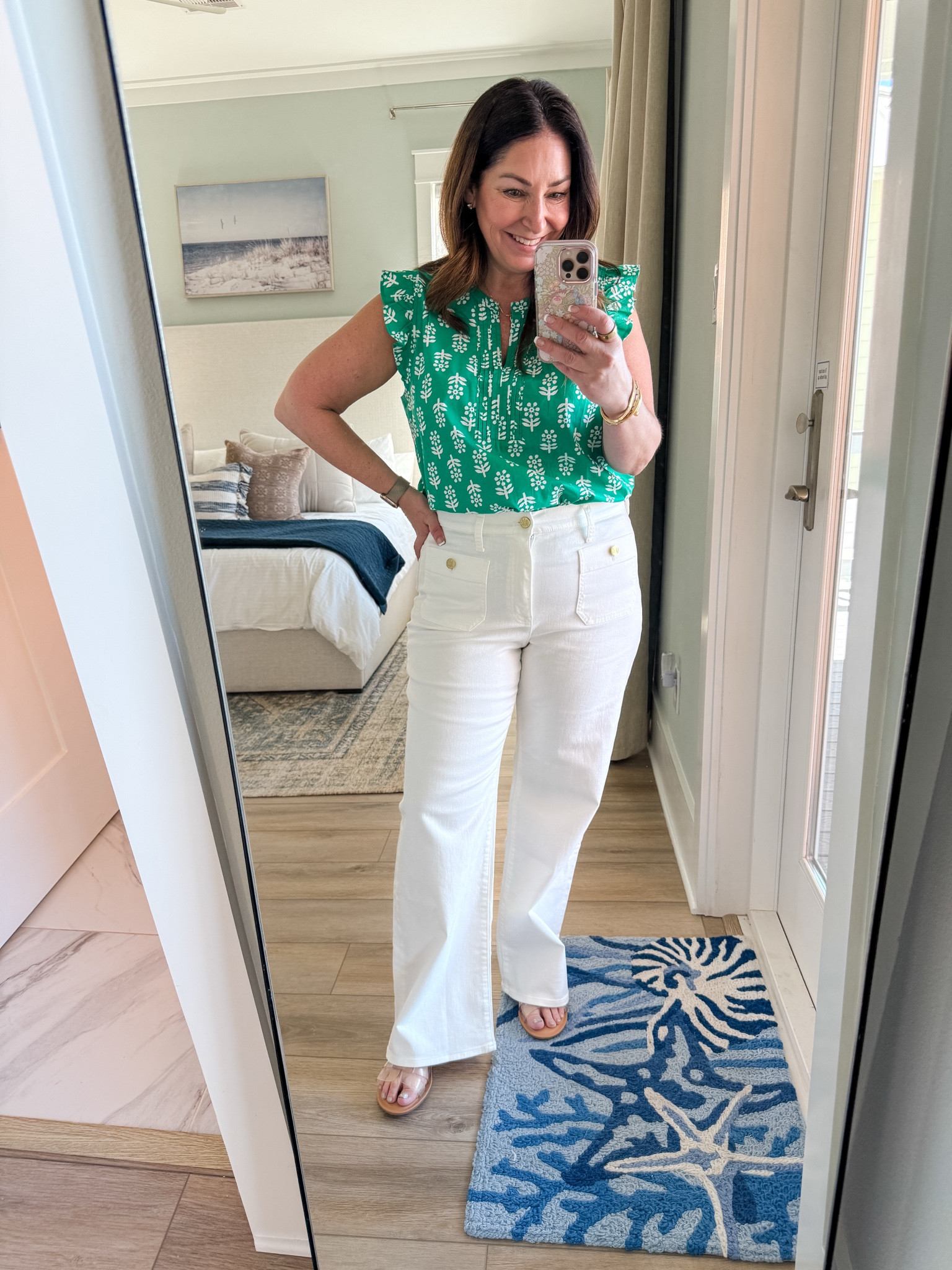 Spring Casual Outfit great for my beach weekend trip! Jeans tts, 31 | Top tts, L 

#springbreak #springoutfit  

 #LTKootd #LTKSeasonal #LTKOver40