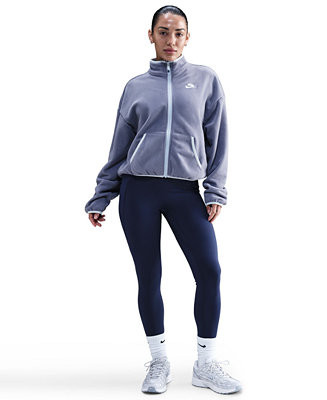 Women's Polar Club Fleece Loose Cozy Track Jacket | Macy's