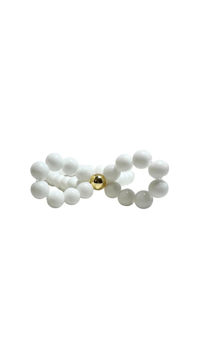 Clara Bow- XL White | Cocos Beads and Co