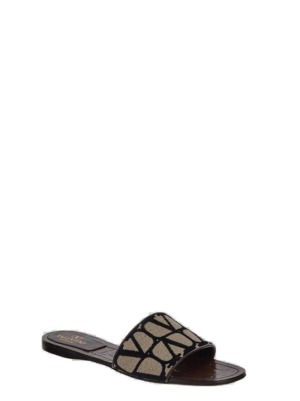 Valentino VLogo Toile Iconographe Slip-On Sandals | Cettire Global