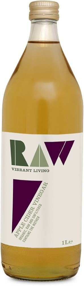 Raw Organic Apple Cider Vinegar with the Mother, 1L - Raw, Unpasteurised and Unfiltered - Gut Hea... | Amazon (UK)