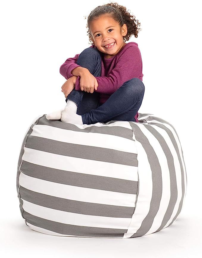 Creative QT Stuffed Animal Storage Bean Bag Chair - Large Stuff 'n Sit Organization for Kids Toy ... | Amazon (US)