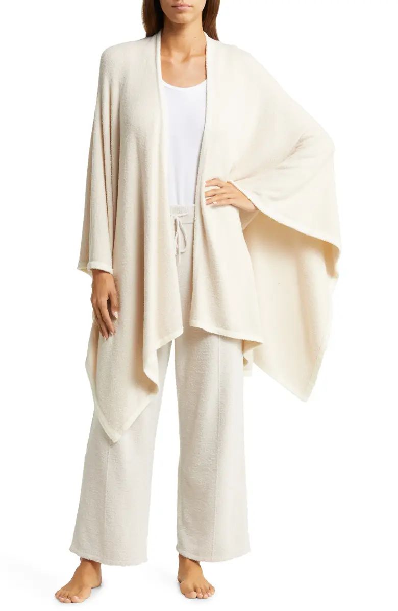 CozyChic™ Lite® Contrast Border Open Front Wrap | Nordstrom