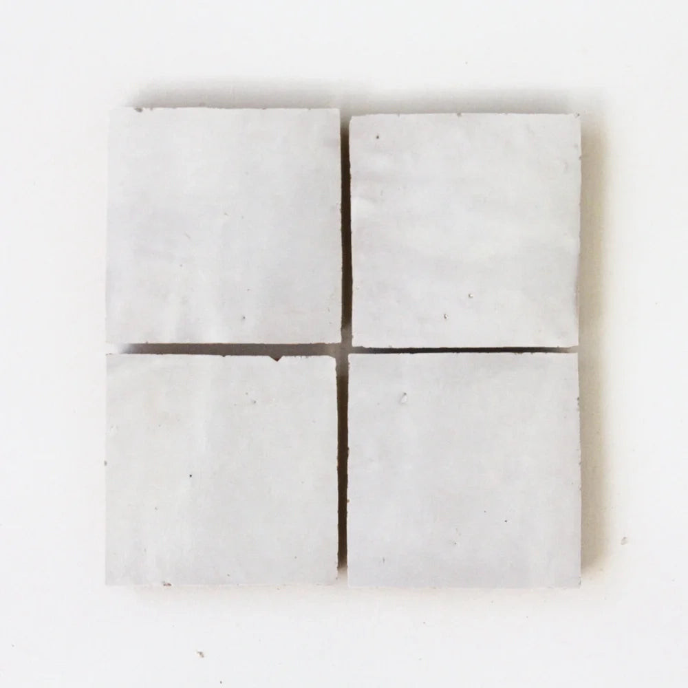 Zellige | 4x4 | Snow | Gloss | Alexander James Studio