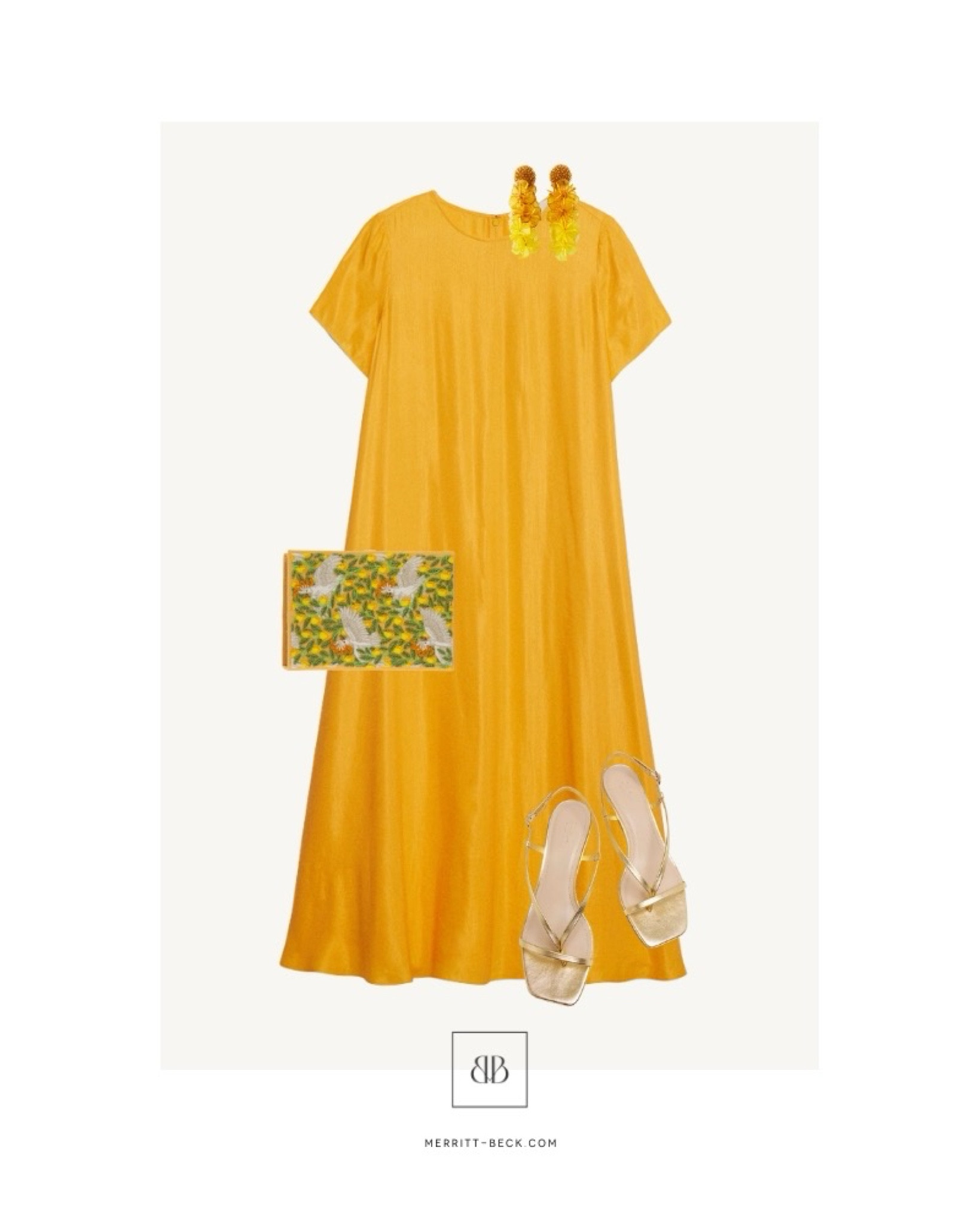 A gorgeous summer-to-fall wedding guest look! This dress is under $200 and the clutch is on sale 🙌🏻✨

#LTKSaleAlert #LTKItBag #LTKWedding