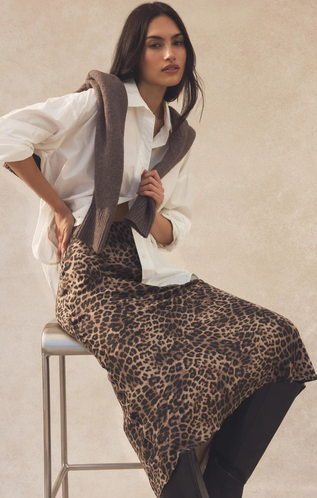 Izabel Leopard Skirt | Z Supply