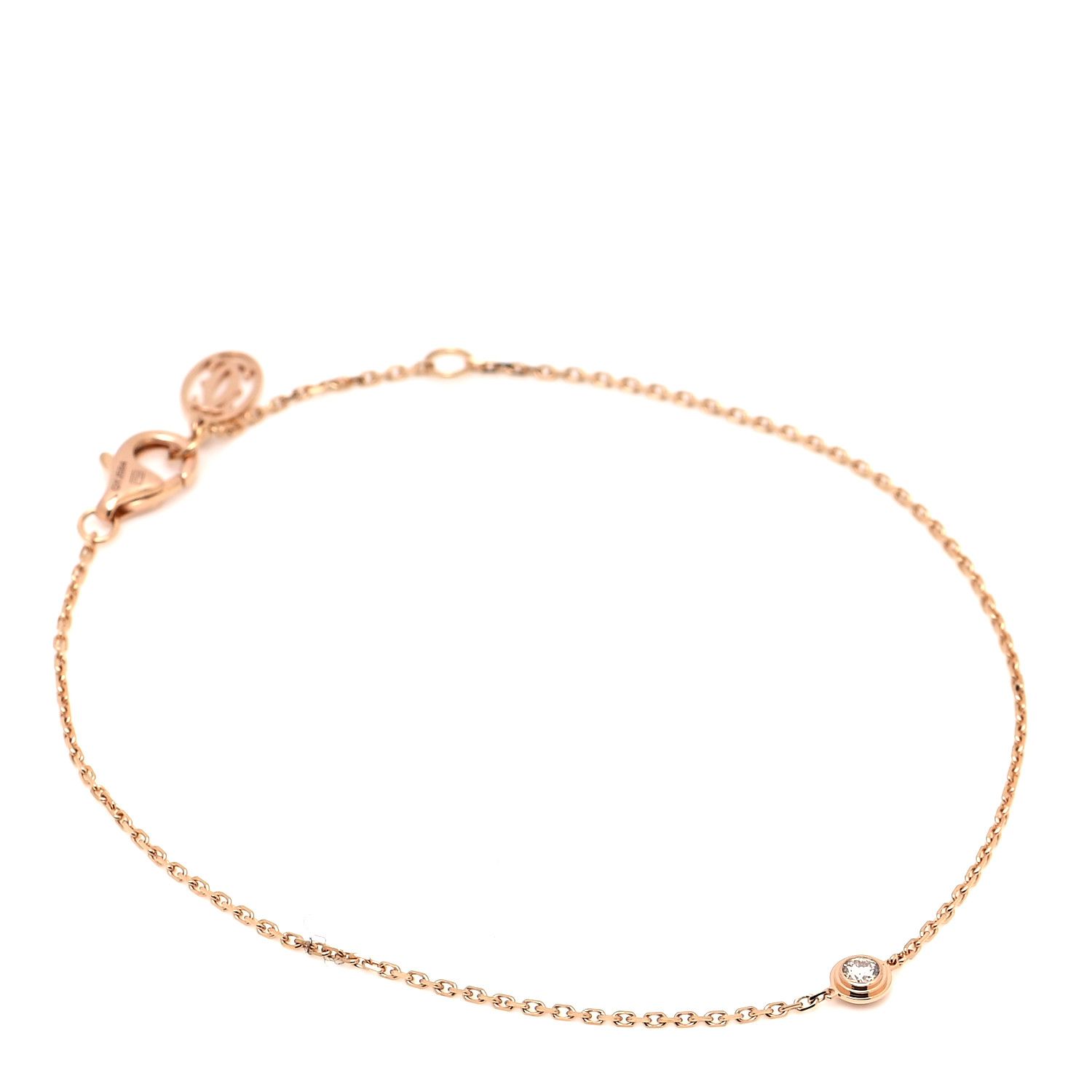 CARTIER

18K Pink Gold Diamond XS Diamants Legers Bracelet | Fashionphile
