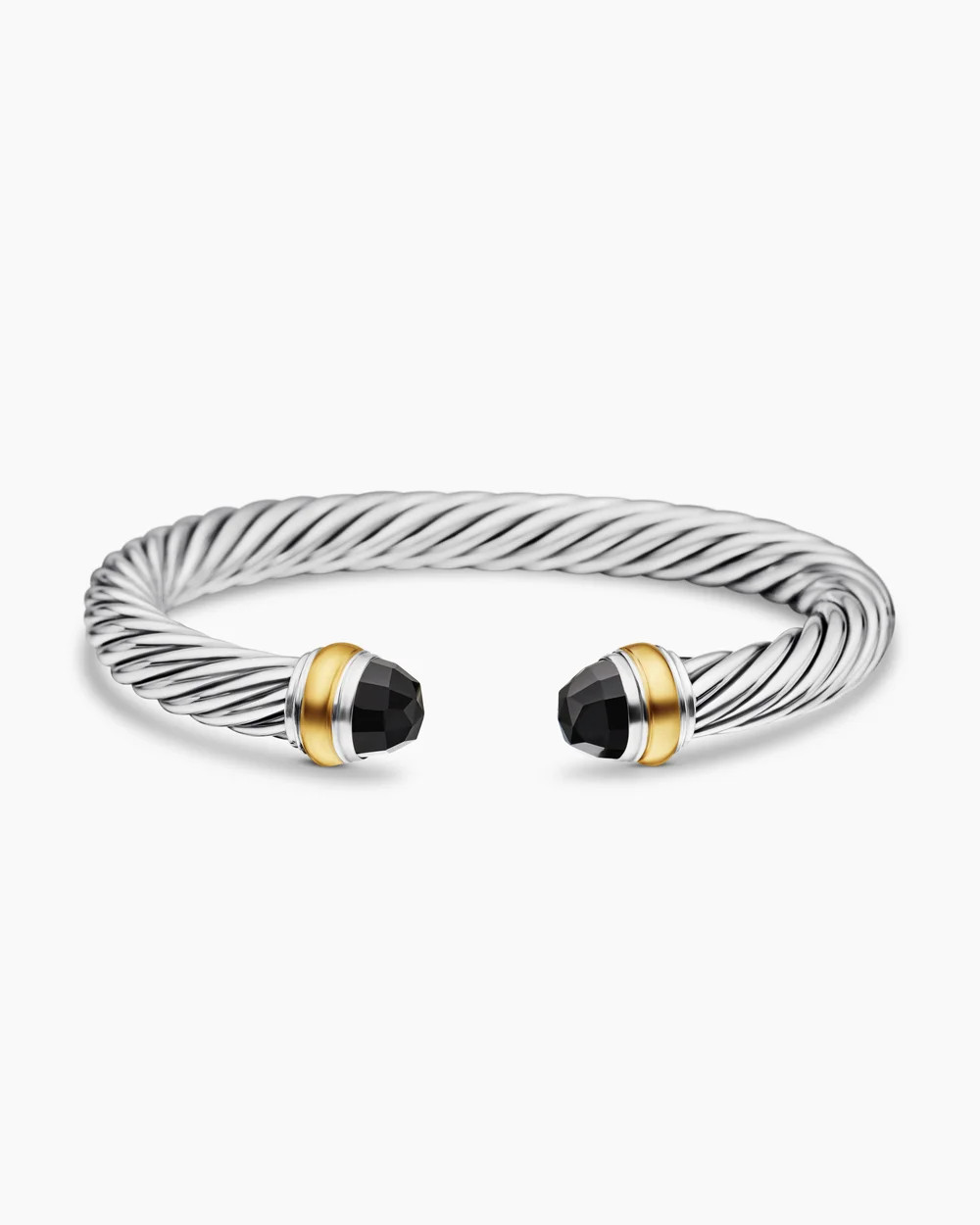 David Yurman | Classic Cable Bracelet in Sterling Silver with 14K Yellow Gold, 7mm | David Yurman