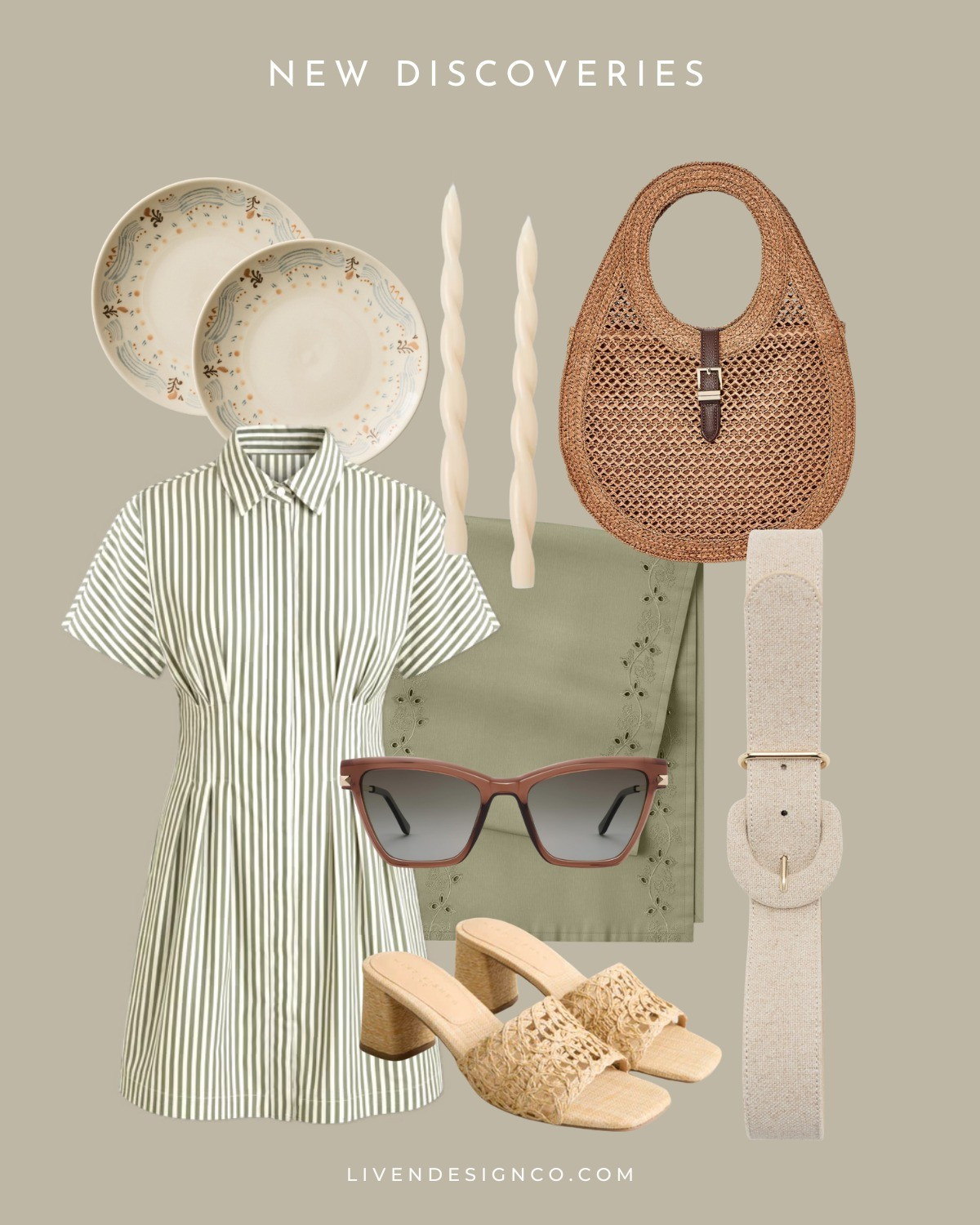 New discoveries. Spring style. Shirtdress. Easter dress. Easter dining. Table runner. Table setting. Target home decor. Woven bag. Dinner plates. Twisted taper candles. Woven belt. Woven wedge heels. Sunglasses 

#LTKSeasonal #LTKHome #LTKSaleAlert