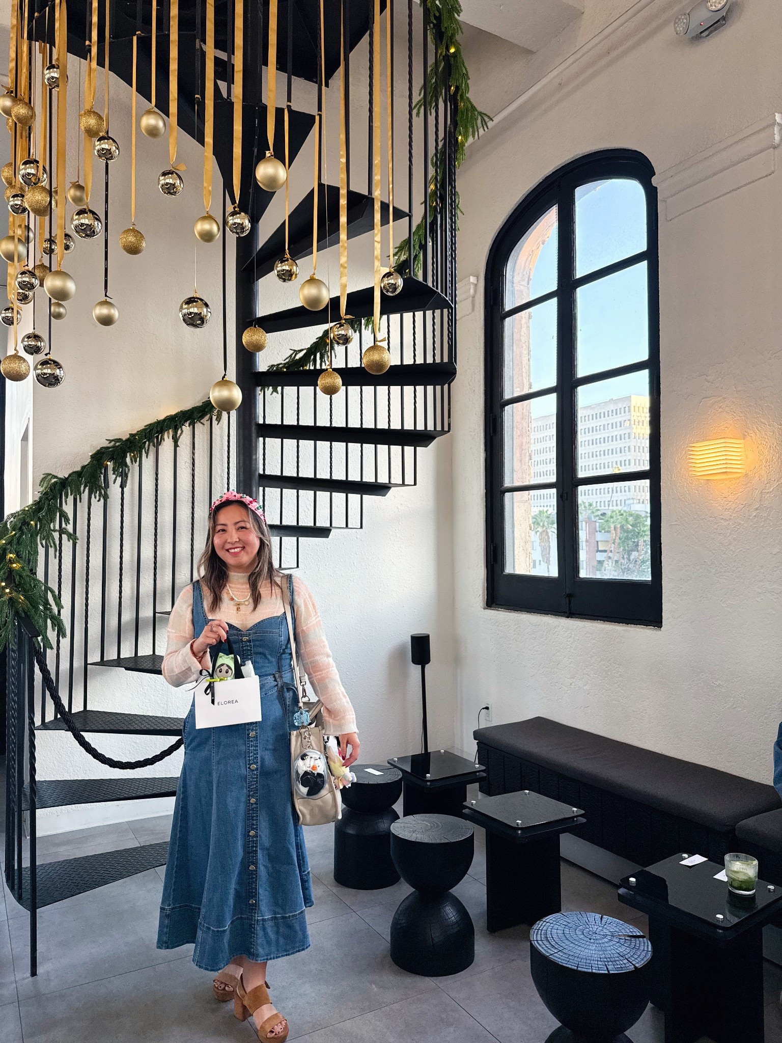 Dressed up for some last minute holiday shopping. I actually bought this dress in the summer, forgot about it, and then figured out how to make it work for cooler weather. Layers are always the key! Also, can you believe I got this adorable festive headband at Michael’s?! So it was on sale too!

#LTKMidsize #LTKPetite #LTKootd