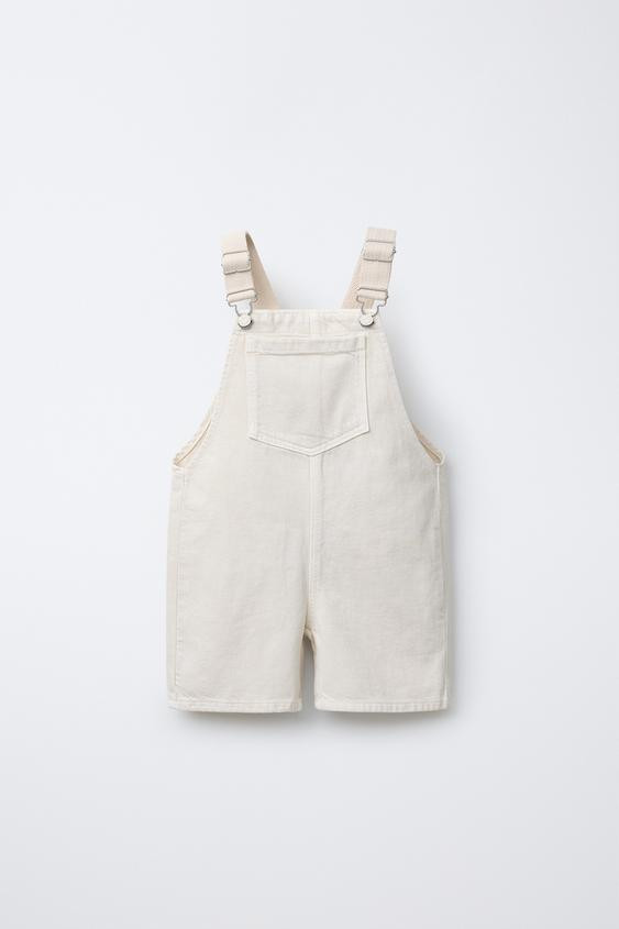 CANVAS TWILL OVERALL SHORTS | Zara US