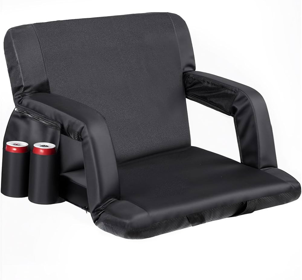 Nova Microdermabrasion 20.5"/25" Wide Stadium Seat for Bleachers w/Back Support Padded Cushion Po... | Amazon (US)