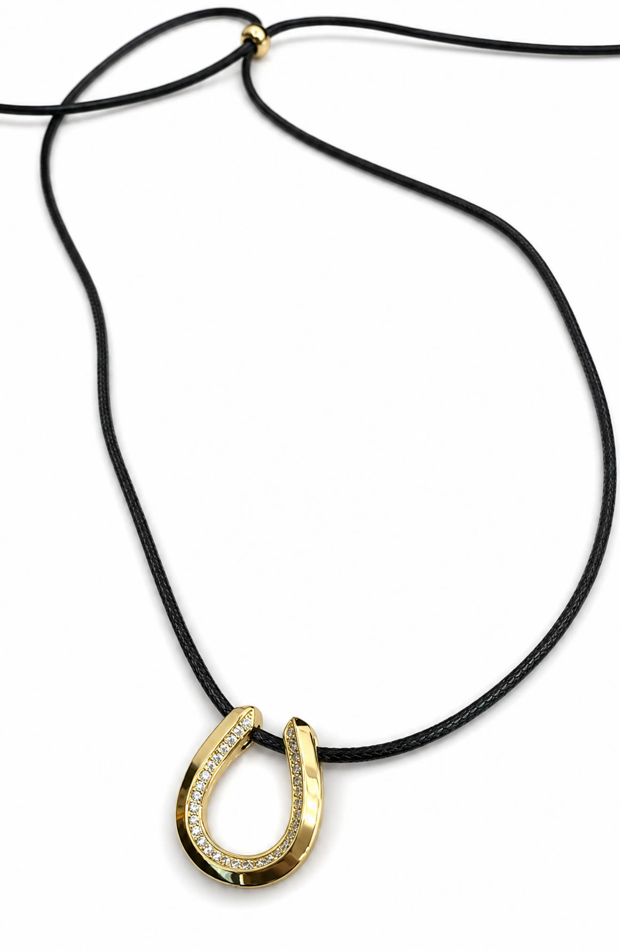 ARGENTO VIVO Cubic Zirconia Horseshoe Corded Necklace (Women) | Nordstrom | Nordstrom