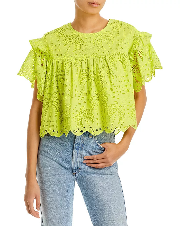 Cotton Eyelet Blouse | Bloomingdale's (US)