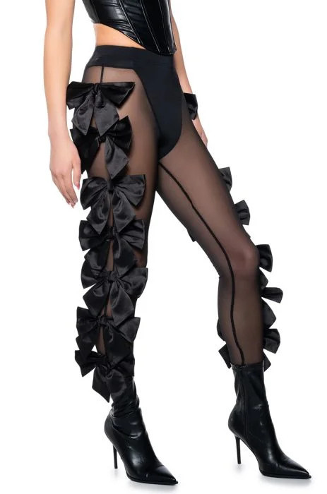 FEELING CUTE BOW LEGGING | AKIRA