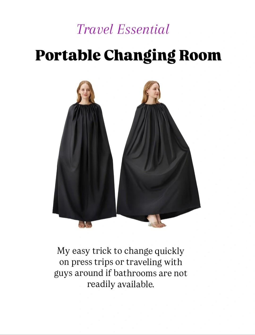 Travel essential- portable changing room

#LTKFindsUnder50 #LTKTravel #LTKgrwm