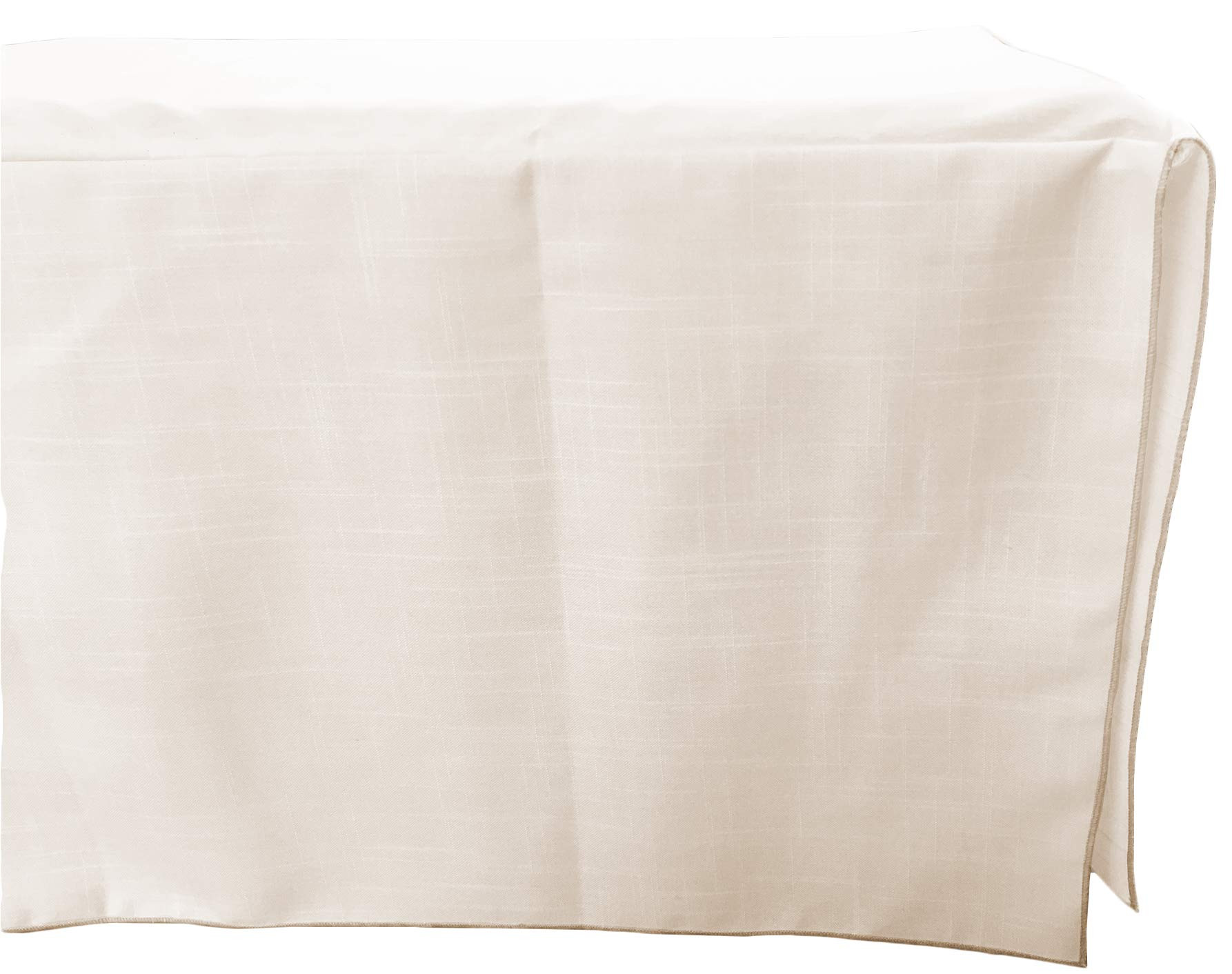 Baby Doll Bedding Drake Linen Look Crib Skirt/Dust Ruffle, Beige | Amazon (US)