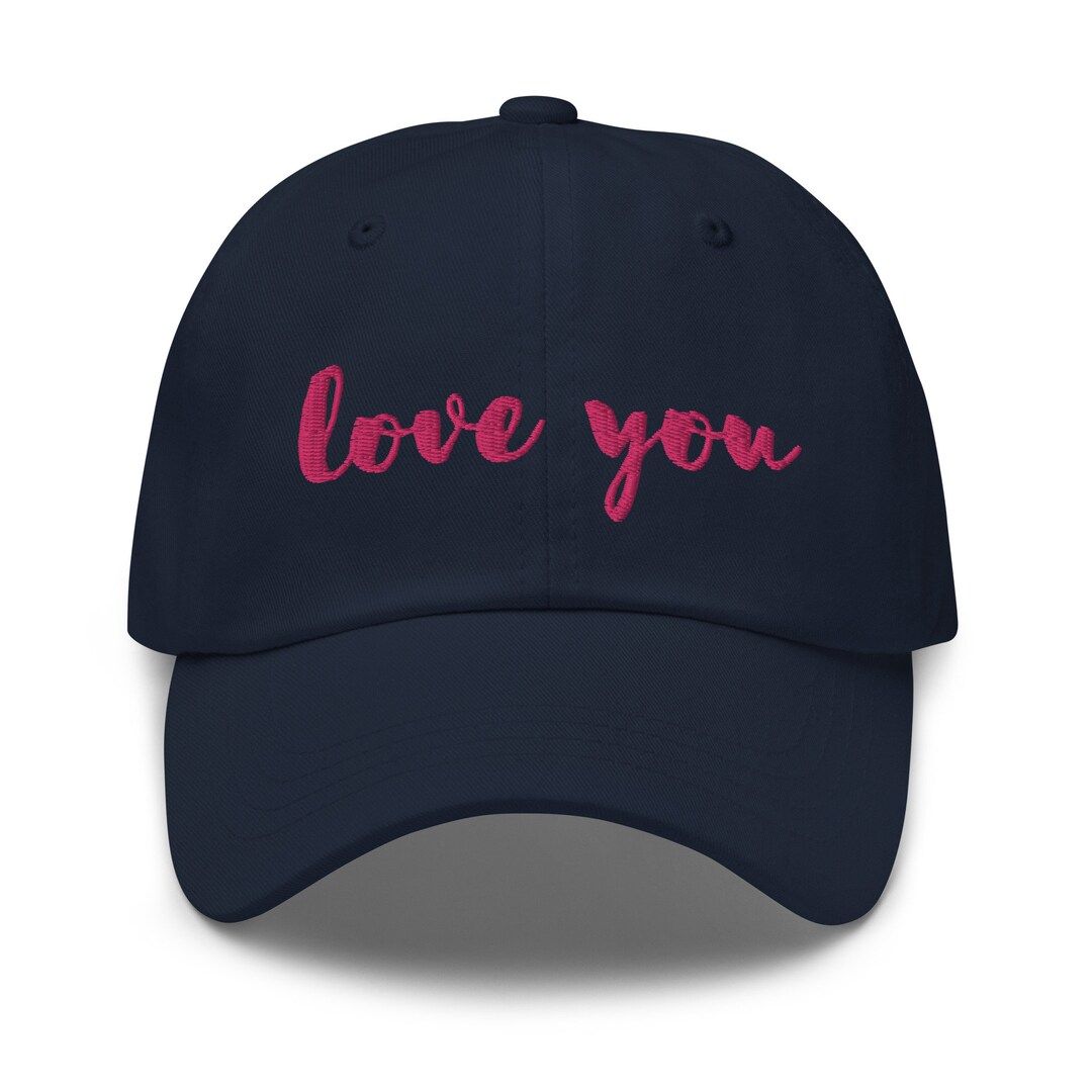 Love You Embroidered Baseball Cap - Etsy | Etsy (US)
