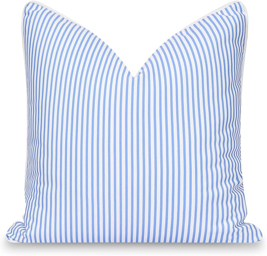 Hofdeco Premium Coastal Patio Indoor Outdoor Pillow Cover Only, 20"x20" Water Repellent for Backy... | Amazon (US)
