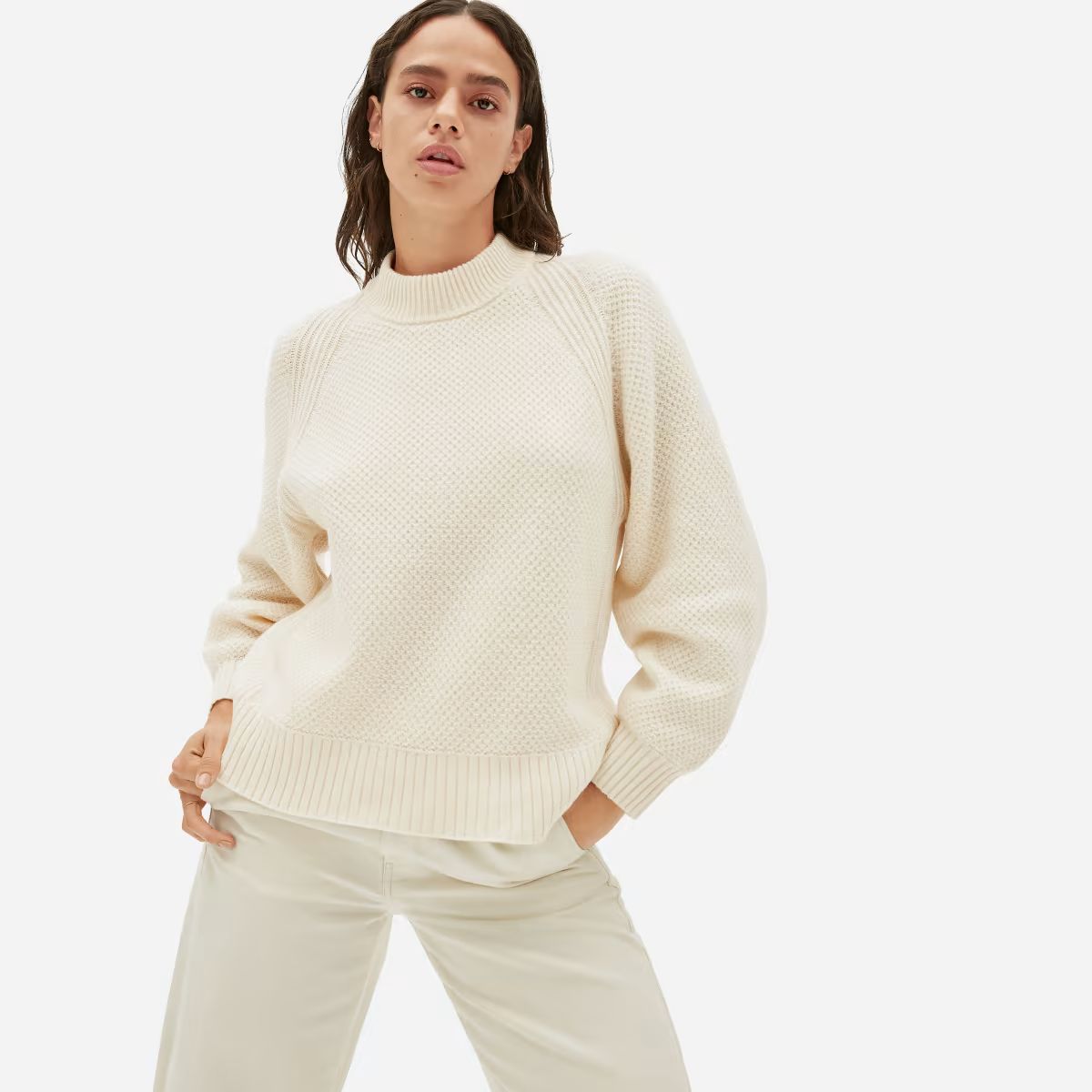 The Oversized Stroopwafel Crew in ReCashmere | Everlane