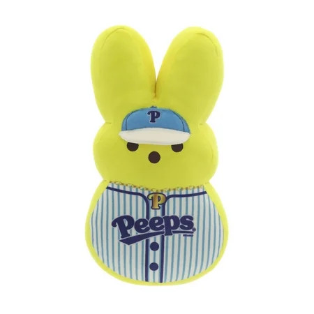 PEEPS® 12-Inch Dress-Up Bunny Plush Toy — Yellow Baseball Player | Walmart (US)