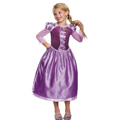 Girls' Rapunzel Day Dress Classic Costume - Size 4-6 - Purple | Target