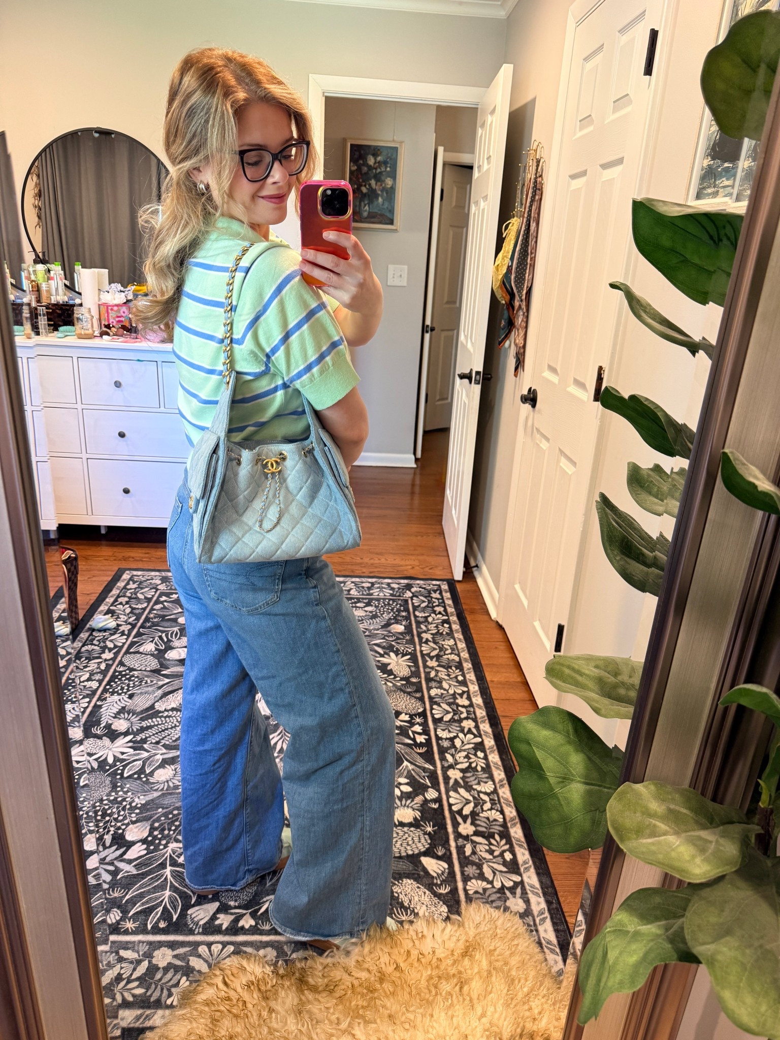 Obsessed with this denim hobo. Seller is linked below - navigate to their page and you’ll find this bag as one of their best sellers!! #springoutfit #casualworkoutfit #summeroutfit #officeoutfit

#LTKMothersDay #LTKootd #LTKMidsize
