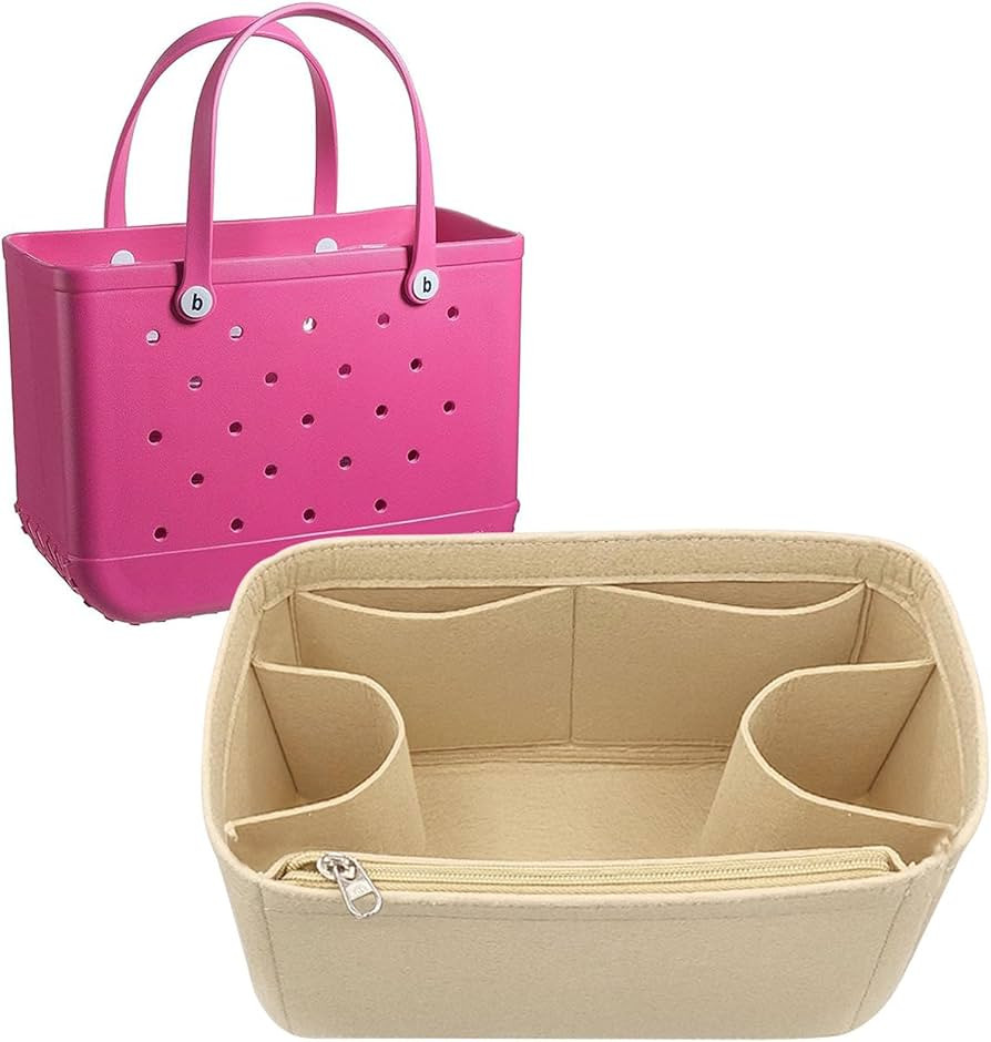 Lckaey Rubber Beach Bag Organizer Compatible with Bo Bag Tote,Divider Pouch for Bo Bags Accessori... | Amazon (US)