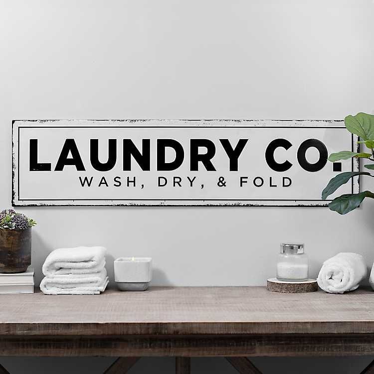 Laundry Co. Metal Wall Plaque | Kirkland's Home