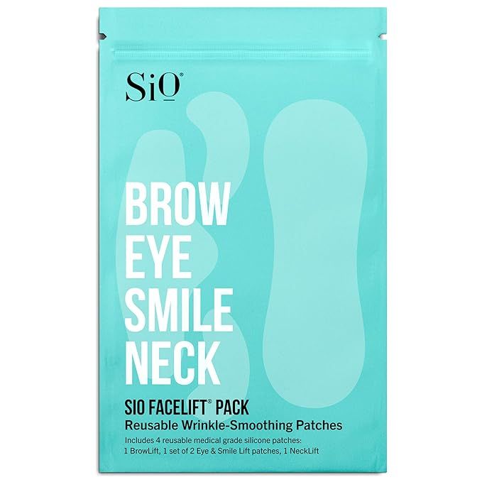 SiO Beauty FaceLift | Neck, Forehead, Eye & Smile Anti-Wrinkle Patches | Overnight Smoothing Sili... | Amazon (US)
