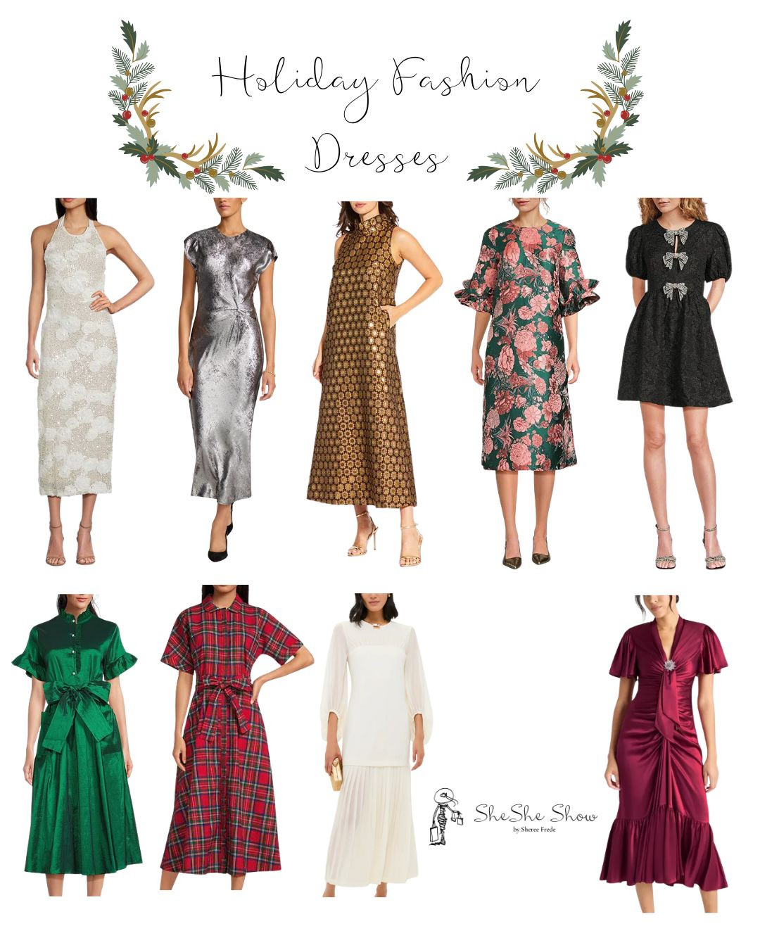  
Holiday party and special occasion dresses. Midi dress, green dress, red dress, 
Holiday inspo, sequin dress
 

#LTKFindsUnder100 #LTKHoliday #LTKOver40