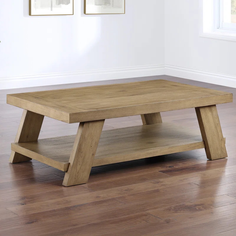 Feltman 55" Wood Coffee Table | Wayfair North America