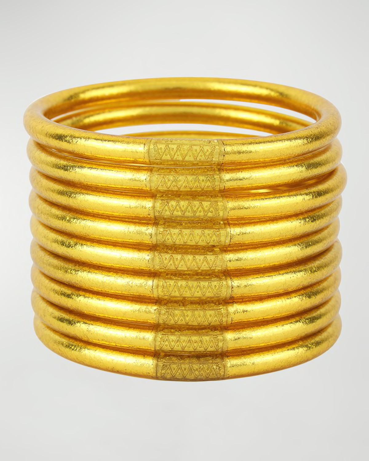 Gold All-Weather Bangles, Size S-L, Set of 9 | Neiman Marcus