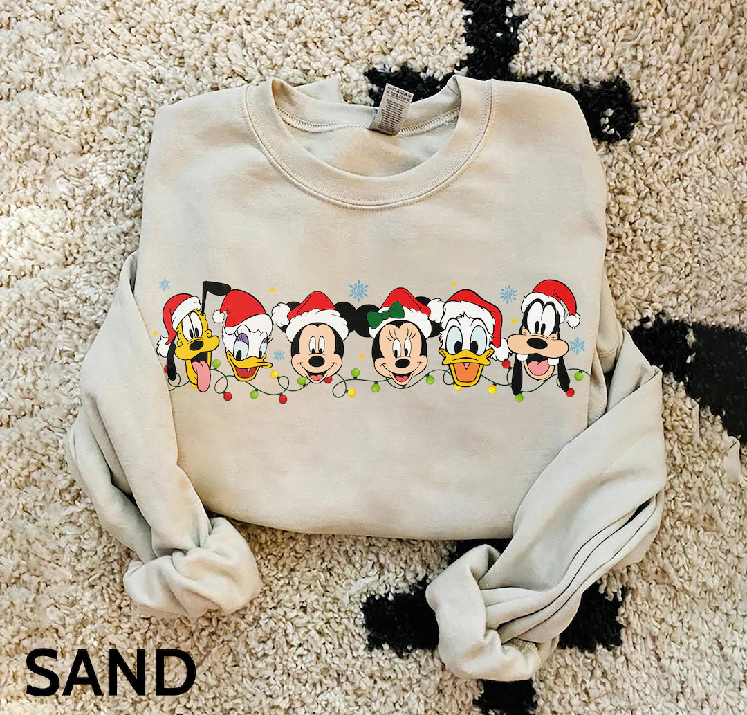 Disney Friends Christmas Sweatshirt Mickey Minnie Christmas - Etsy Canada | Etsy (CAD)