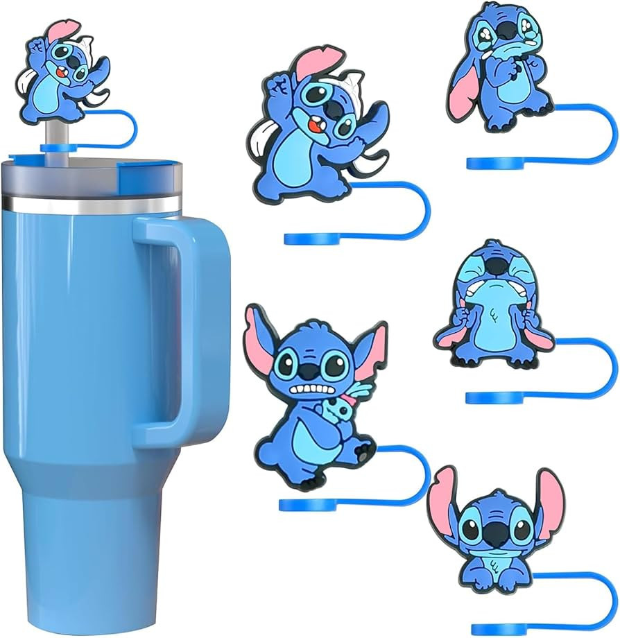 10mm Stanley Straw Topper, 5Pcs Straw Cover Cap for Stanley 30Oz 40Oz Tumbler, Funny Reusable Str... | Amazon (US)