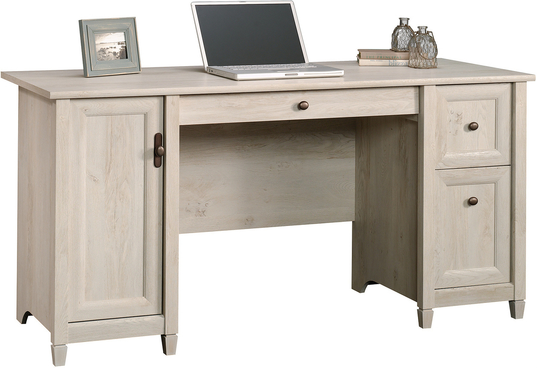 Edge Water Computer Desk In Chalked Chestnut | 1stopbedrooms