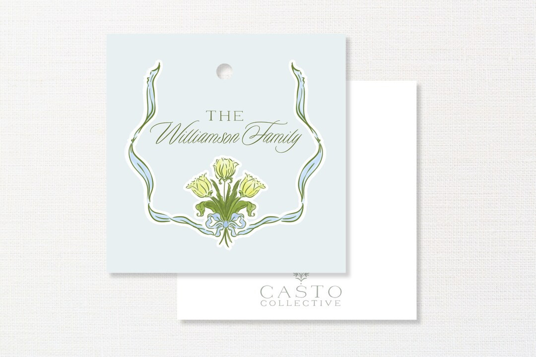 Custom Tulip Enclosure Card, Personalized Gifts, Mothers Day Gifts, Gift Tag - Etsy | Etsy (US)