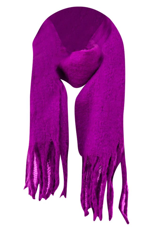 A Little Social Interaction Purple Scarf FINAL SALE | Pink Lily