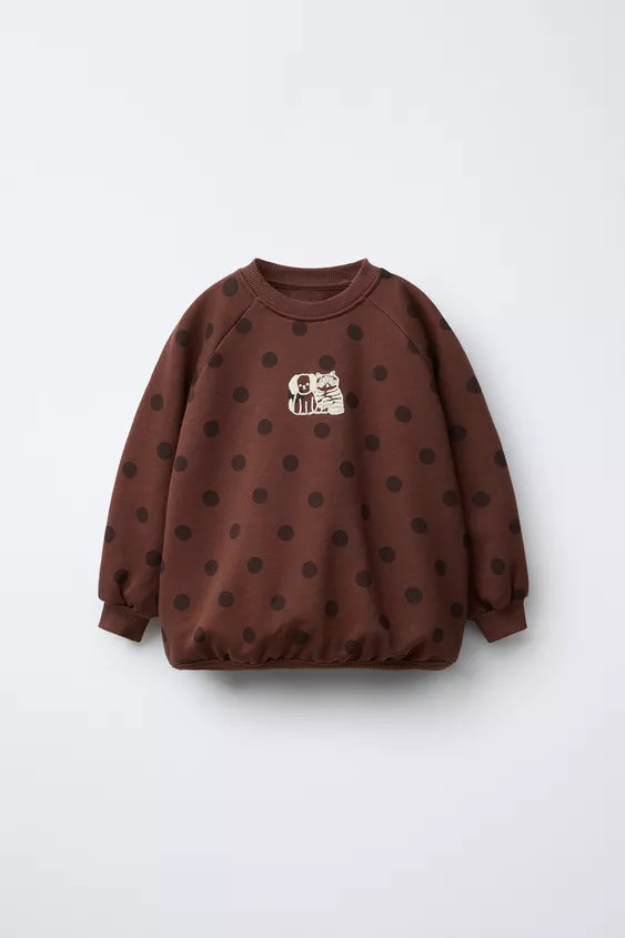 SWEATSHIRT MIT TUPFEN NAON JEONG © | Zara DE