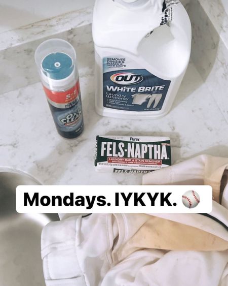 Mondays during baseball season = trying to get dirty white pants back to ✨clean✨ white pants! 
My go-to products are linked and they work, mamas!!

#baseball #baseballseason #softballseason #softball #stainremoval #baseballstains

#LTKSeasonal #LTKfamily #LTKhome