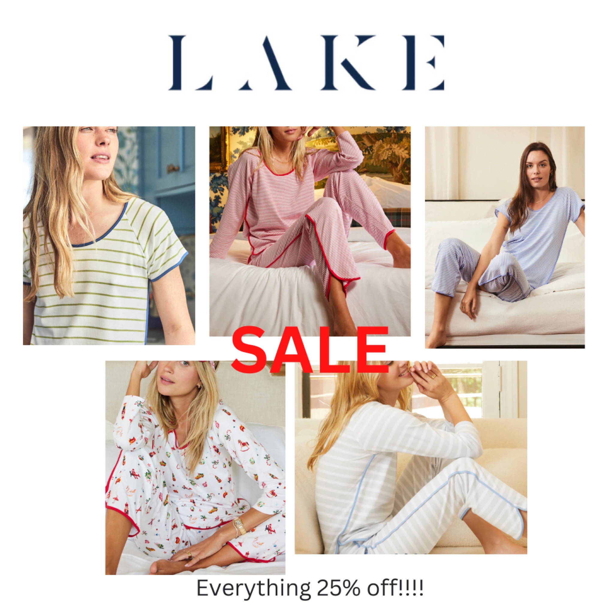 LAKE pajama sale!!!!! Everything 25% off!!!😍😍

#LTKHoliday #LTKsalealert #LTKCyberWeek