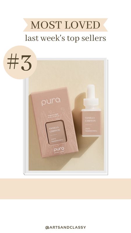 This vanilla chiffon Pura diffuser scent is one of this week’s best sellers! I love my Pura diffuser and how easy it is to use. 

#LTKfindsunder50 #LTKhome #LTKSeasonal