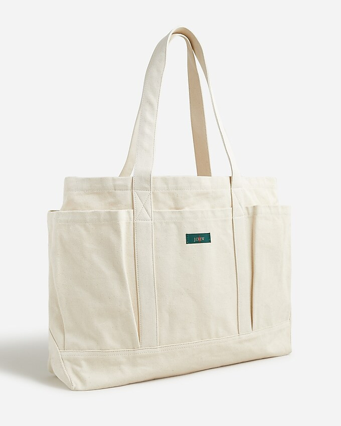 Extra-large seaport tote bag in canvas | J. Crew US