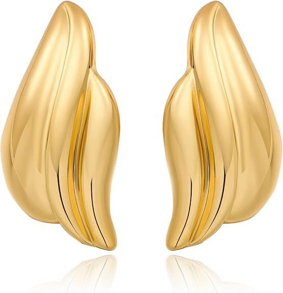 Gold Dangle Earrings Statement Chunky Earrings for Women Vintage Jewelry | Amazon (US)